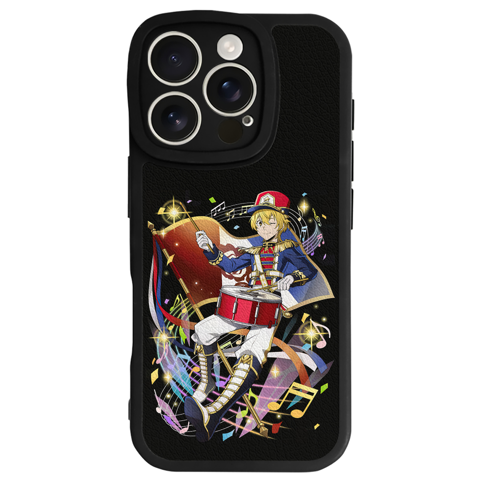（画像用） 文豪ストレイドッグス Bungo Stray Dogs 【iPhone 16シリーズ対応】シリコンスマホケース（レザー調） 材質：シリコン